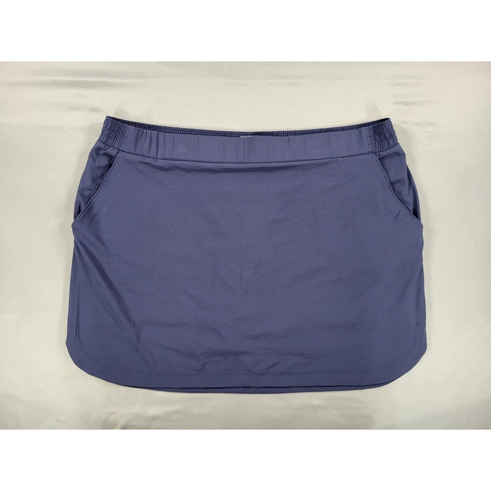 CALIA Women's Birdie Athletic Skort 16" Size XXL Purple Gray Golf Tennis Skirt - Picture 2 of 9